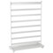 Contemporary Home Living 16.75" Solid White Rectangular Earring Display Stand with Tray